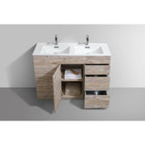 KubeBath Milano Double Sink Modern Bathroom Vanity