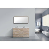 KubeBath Milano Double Sink Modern Bathroom Vanity