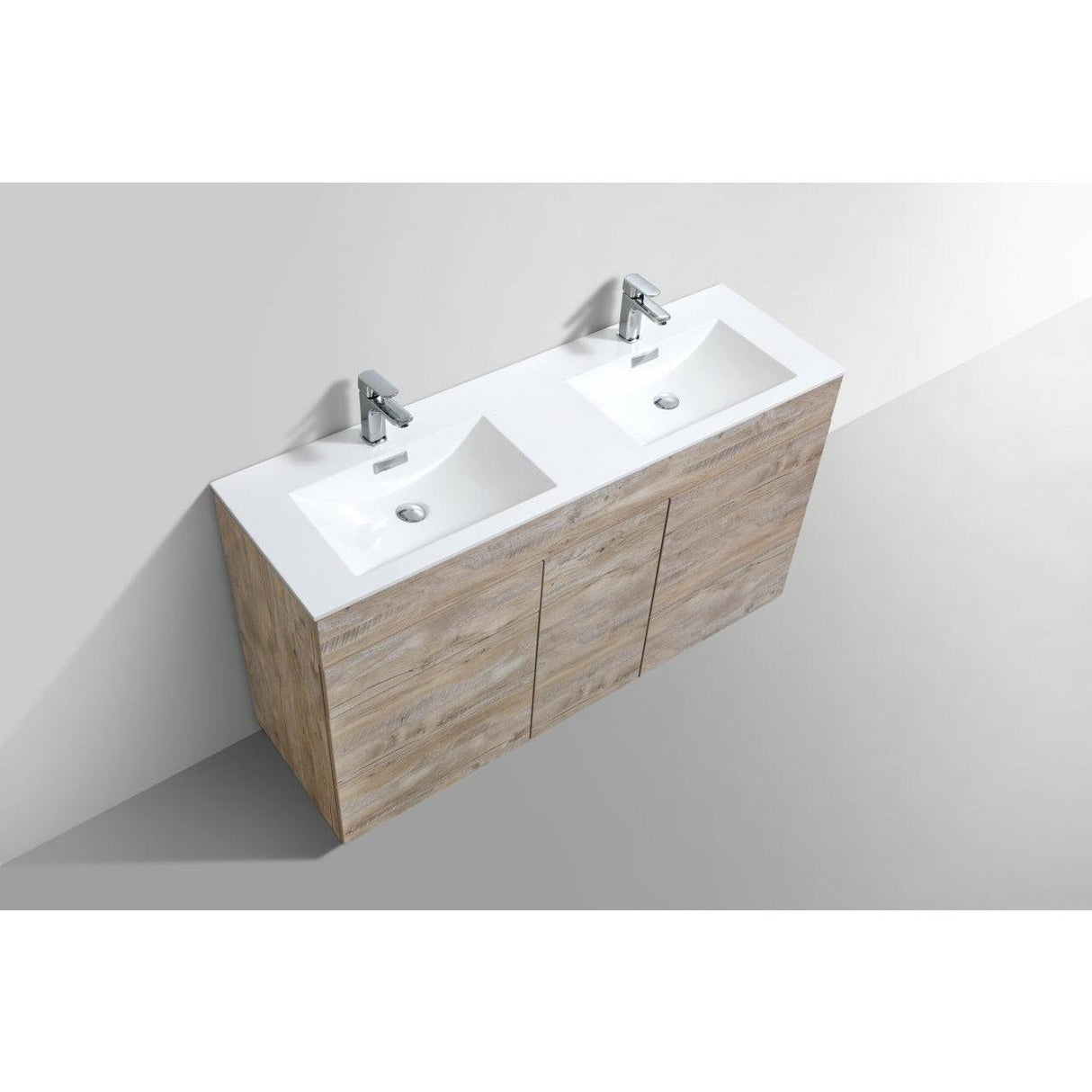 KubeBath Milano Double Sink Modern Bathroom Vanity