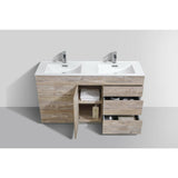 KubeBath Milano Double Sink Modern Bathroom Vanity