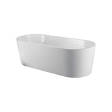 Kube Ovale 67'' White Free Standing Bathtub