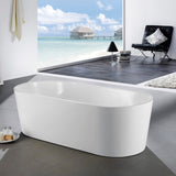 Kube Ovale 67'' White Free Standing Bathtub