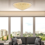 Kaler Elegant Luxury Ceiling Mounted Chandelier 42" D, Crystal Mounted Chandelier chandeliers for dining room,chandeliers for stairways,chandeliers for foyer,chandeliers for bedrooms,chandeliers for kitchen,chandeliers for living room Rbrights Gold  