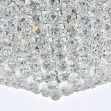 Kaler Elegant Luxury Ceiling Mounted Chandelier 42" D, Crystal Mounted Chandelier