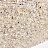 Kaler Elegant Luxury Ceiling Mounted Chandelier 48" D, Crystal Mounted Chandelier