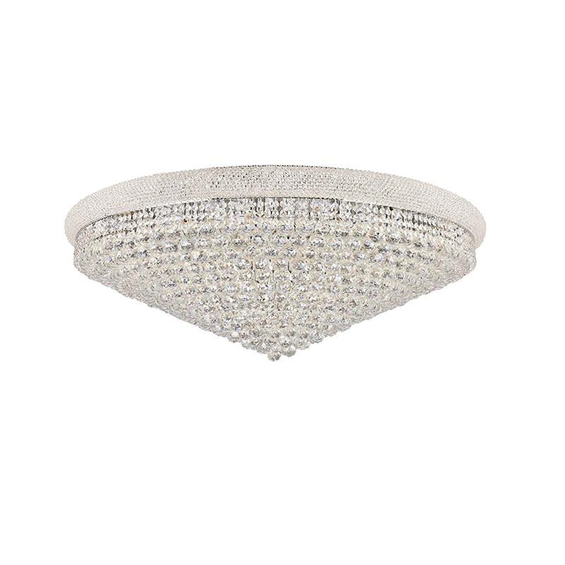 Kaler Elegant Luxury Ceiling Mounted Chandelier 48" D, Crystal Mounted Chandelier