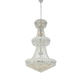 Kaler Elegant Luxury Living Room Three Tier Crystal Chandelier 30" D