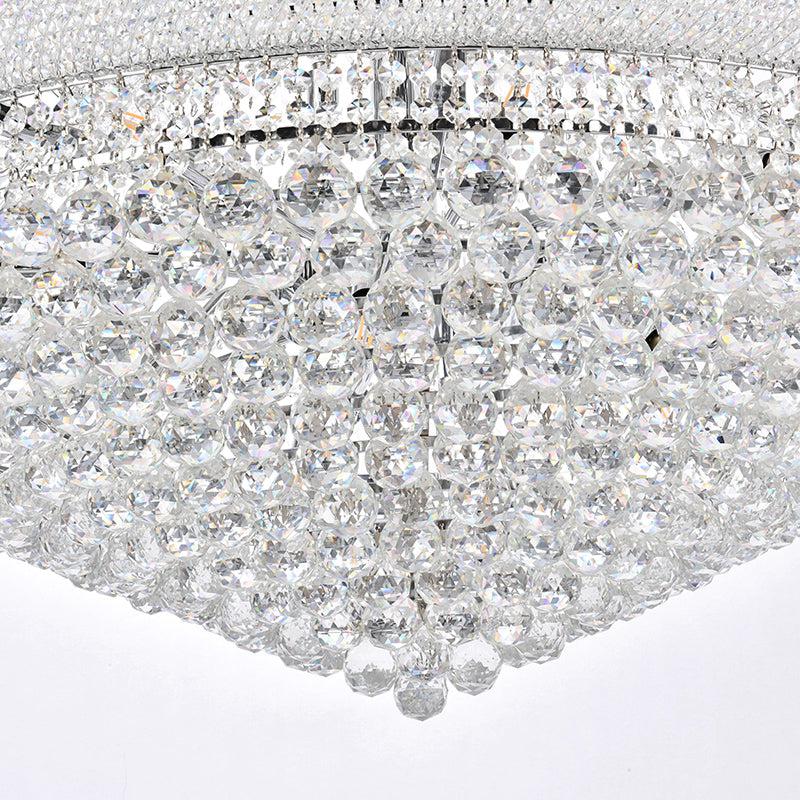 Kaler Elegant Luxury Living Room Three Tier Crystal Chandelier 42" D