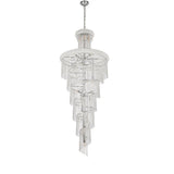 Kaler Elegant Luxury Spiral Staircase Crystal Chandelier 72" H, Grand Chandelier