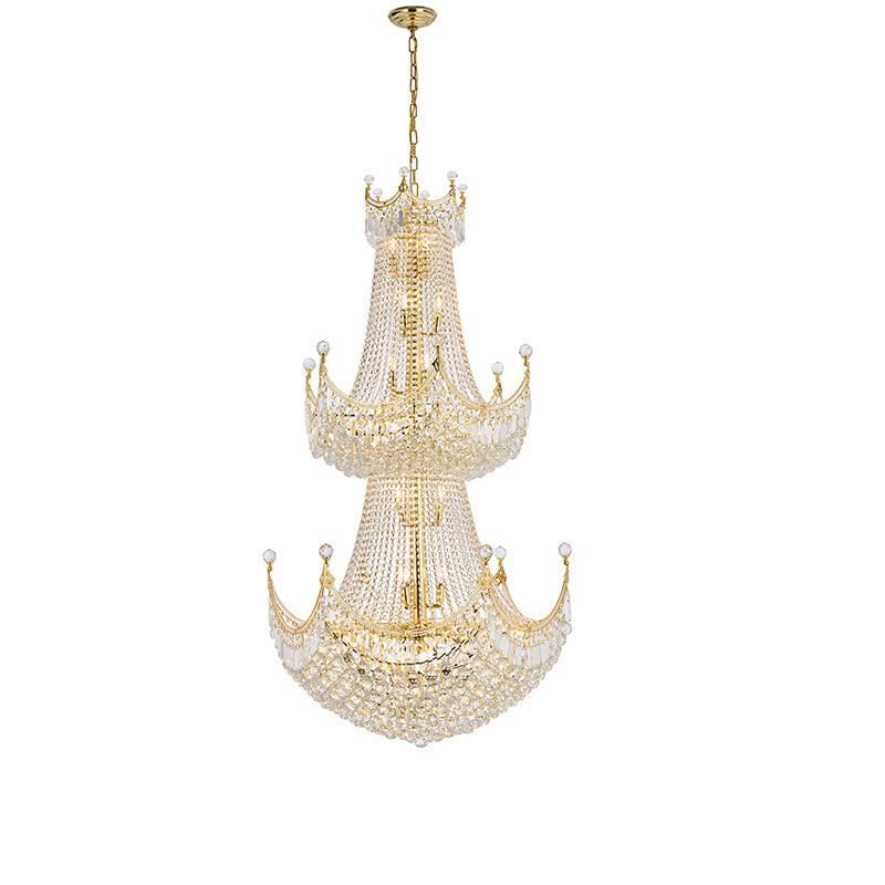 Kaler Elegant Luxury Three Tier Large Crystal Chandelier 36" D