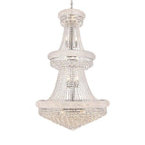 Kaler Elegant Luxury Living Room Three Tier Crystal Chandelier 30" D