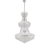 Kaler Elegant Luxury Living Room Three Tier Crystal Chandelier 30" D