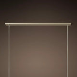 Kristal Clear Glass Linear Chandelier 60"