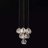 Kristal Glass Round Cluster Chandelier 14"