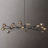 Kristal Smoke Glass Round Chandelier 72"