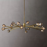 Kristal Smoke Glass Round Chandelier 72"