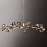 Kristal Smoke Glass Round Chandelier 72"