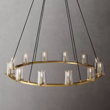 Kuseau Glass Round Chandelier 48"