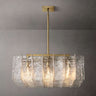 Latracy Square Chandelier 37" chandeliers for dining room,chandeliers for stairways,chandeliers for foyer,chandeliers for bedrooms,chandeliers for kitchen,chandeliers for living room Rbrights Lacquered Burnished Brass  