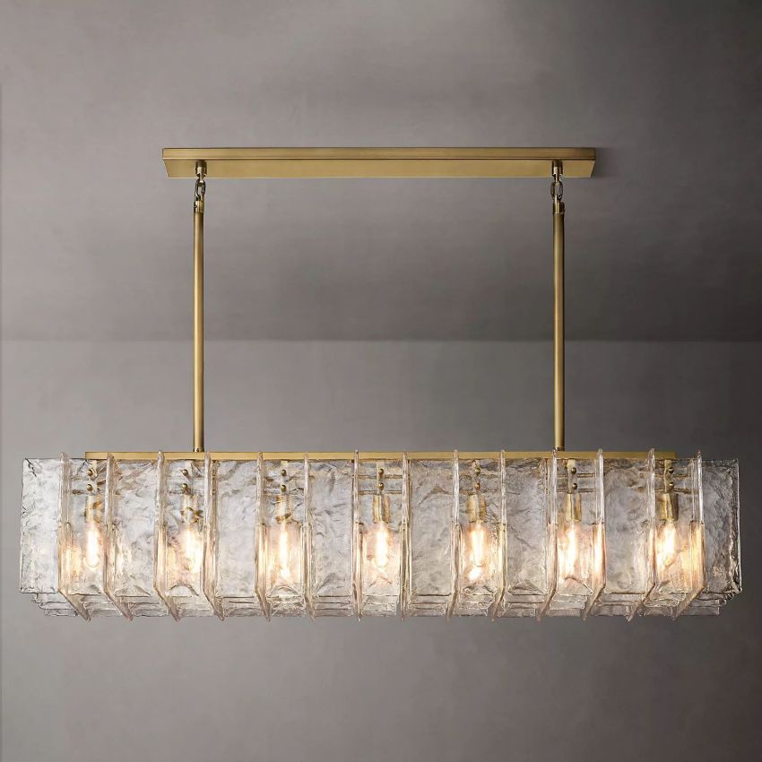 LATTICA Linear Chandelier 67" 14-Lights