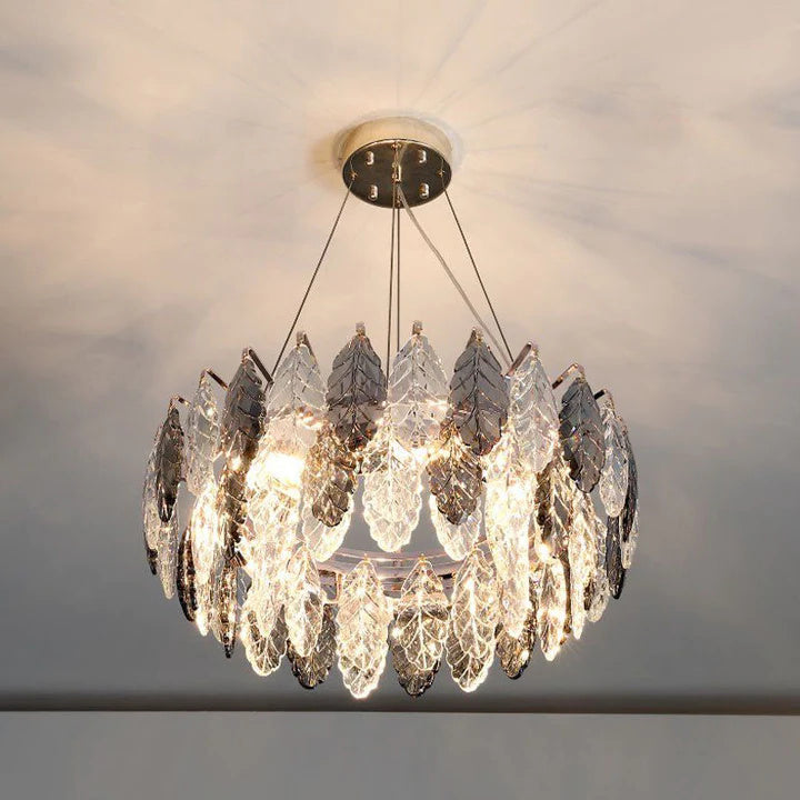 Serena Leaf Ring Chandelier 32"