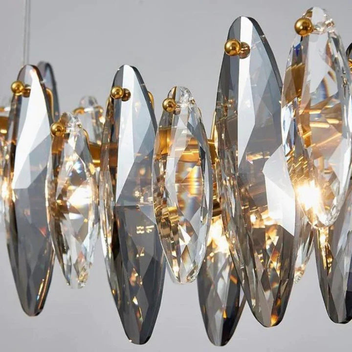 Serena Crystal Linear Chandelier L35"