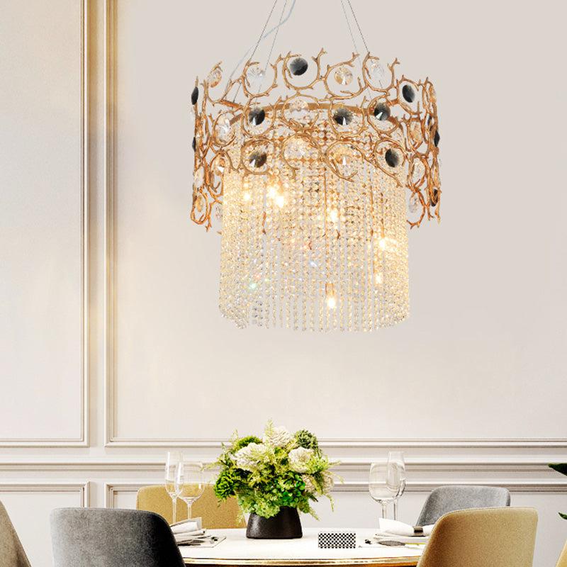 Lola Crown Modern Crystal Chandelier