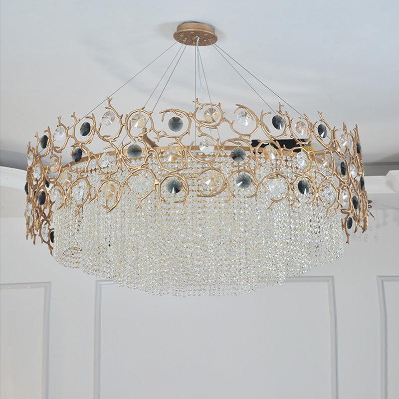 Lola Crown Modern Crystal Chandelier