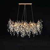 Lola Linear Gold Chandeliers Tree Branch Kitchen, Gold Chandelier