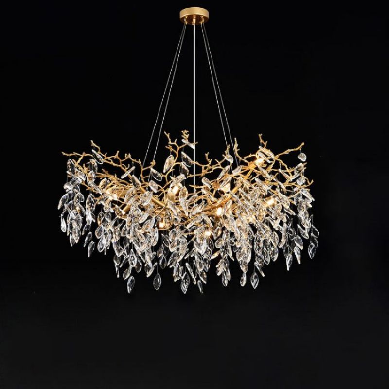 Lola Linear Gold Chandeliers Tree Branch Kitchen, Gold Chandelier chandeliers for dining room,chandeliers for stairways,chandeliers for foyer,chandeliers for bedrooms,chandeliers for kitchen,chandeliers for living room Rbrights 39.4" L  