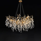 Lola Linear Gold Chandeliers Tree Branch Kitchen, Gold Chandelier