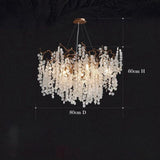 Lola Modern Gold Chandelier Light Fixture, Round Branch Chandelier