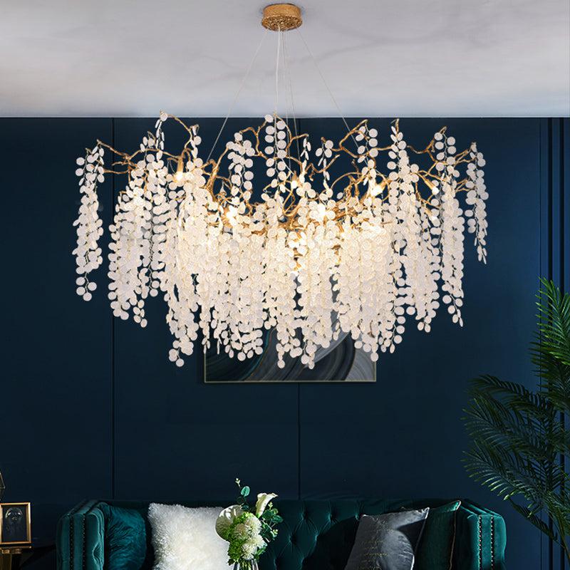 Lola Modern Linear Branch Chandelier chandeliers for dining room,chandeliers for stairways,chandeliers for foyer,chandeliers for bedrooms,chandeliers for kitchen,chandeliers for living room Rbrights 59"L  