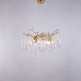 Lola round branch living and dining chandelier