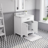 Water Creation Madison 30" Pure White Single Sink Bathroom Vanity From The Madison Collection