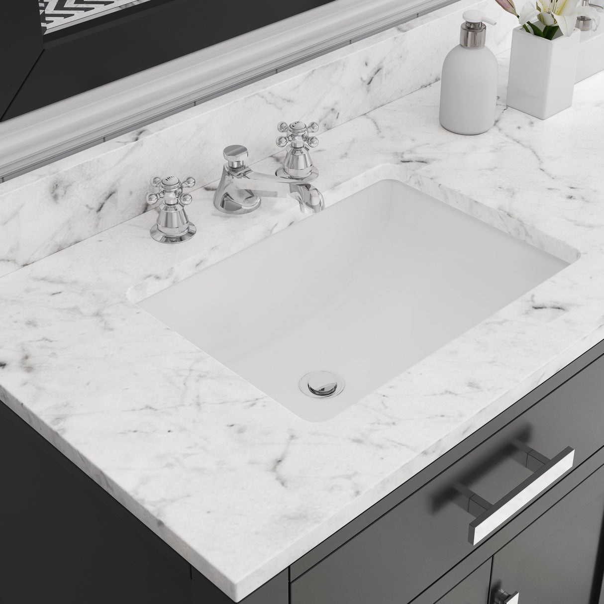 Water Creation Madison 72" Espresso Double Sink Bathroom Vanity With Faucet From The Madison Collection