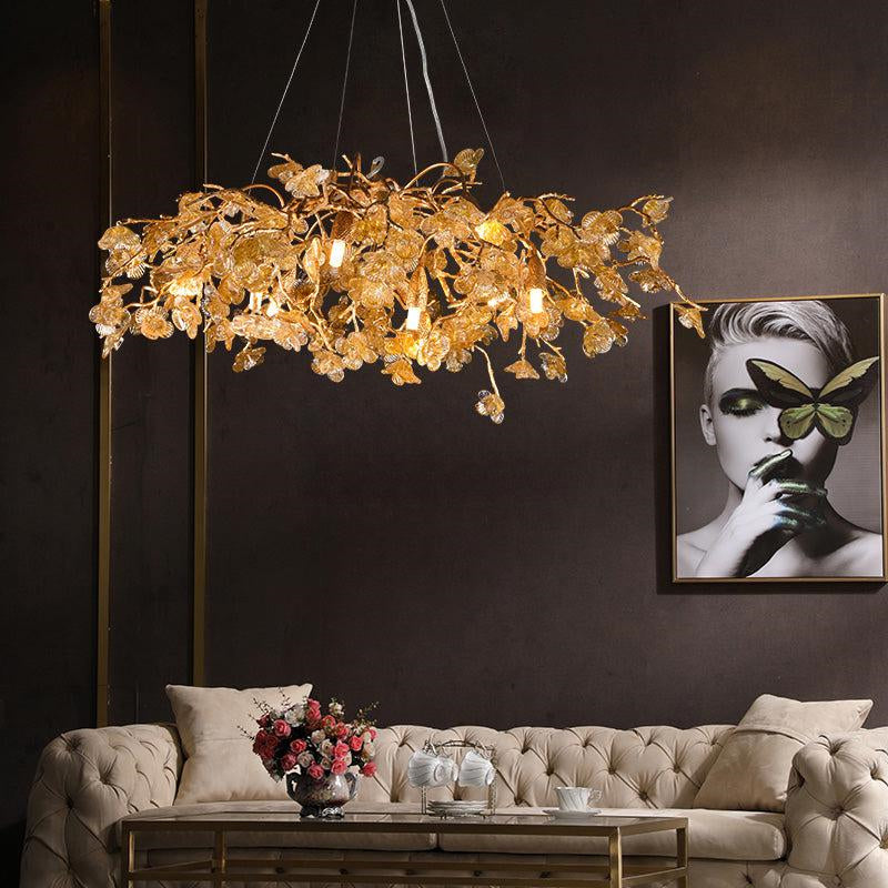 Modern Flower Round Branch Chandelierv