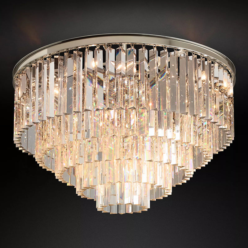 ODEOV Crystal Multi-Layer Round Ceiling 20" 32"