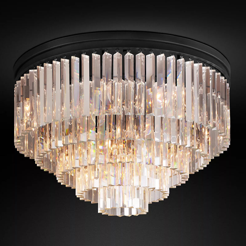 ODEOV Crystal Multi-Layer Round Ceiling 20" 32"