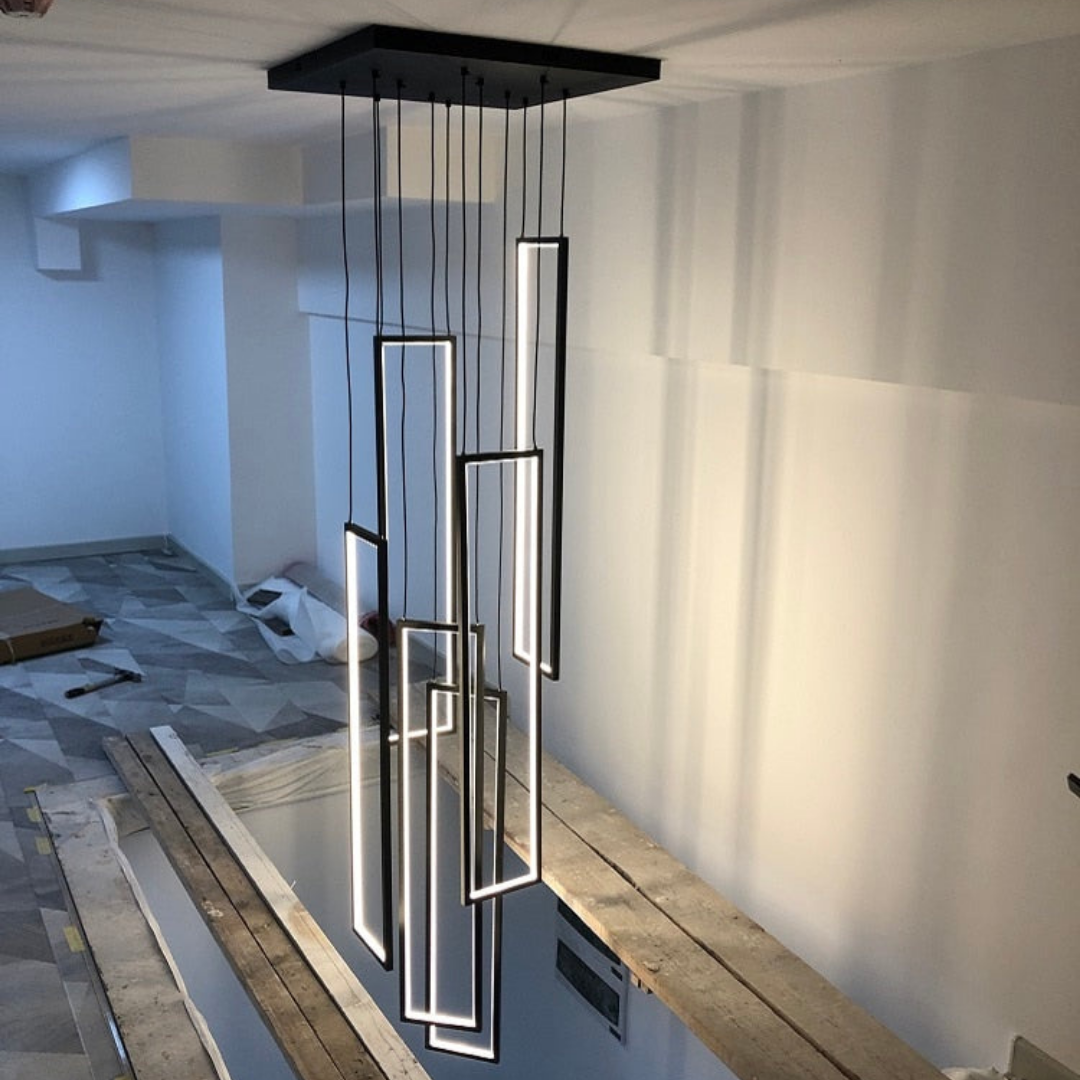 Modern Art Light For Foyer, Staircase And Entryway