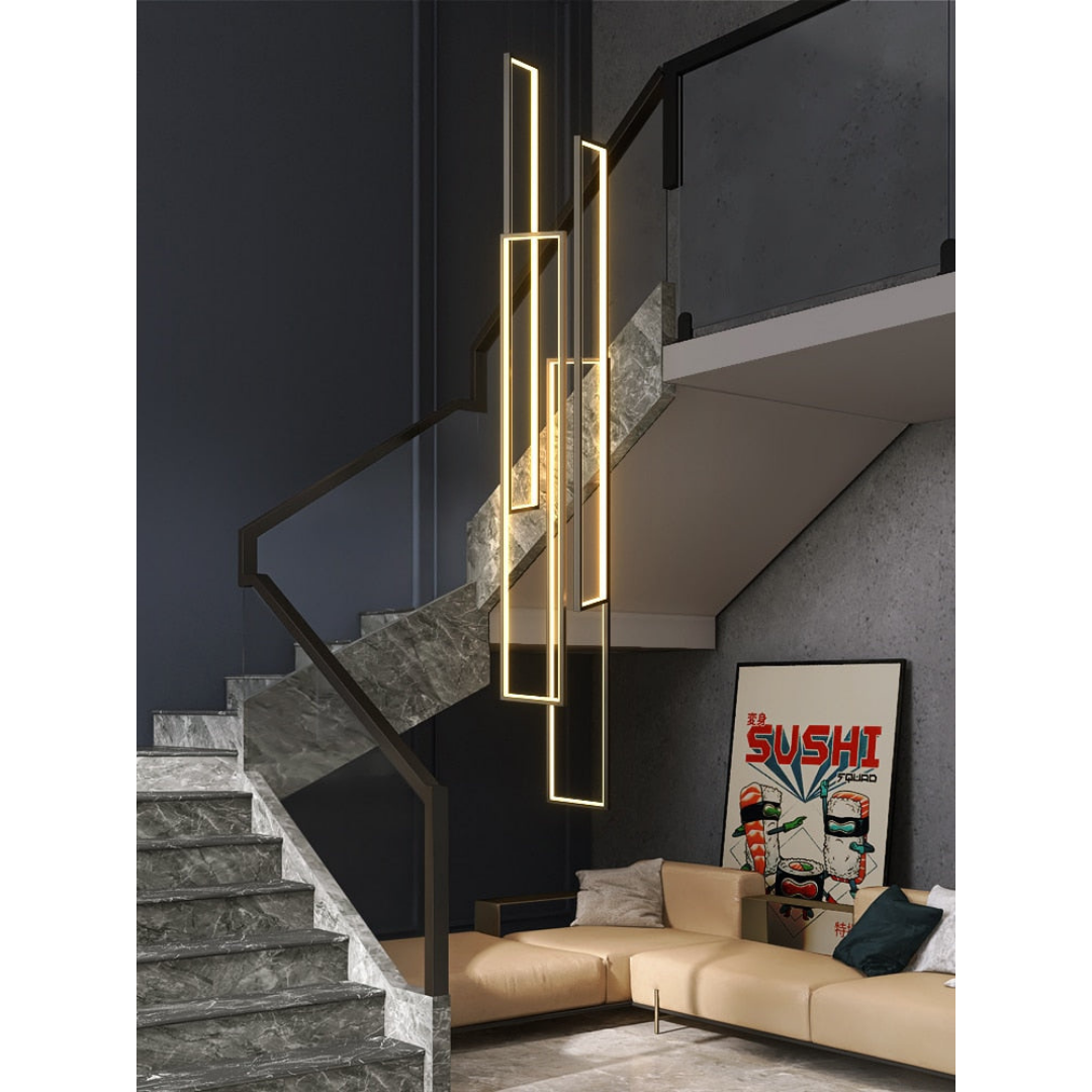 Modern Art Light For Foyer, Staircase And Entryway