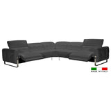 Bellini Modern Living Nicole Sectional Dark Grey .35607 Nicole DGY