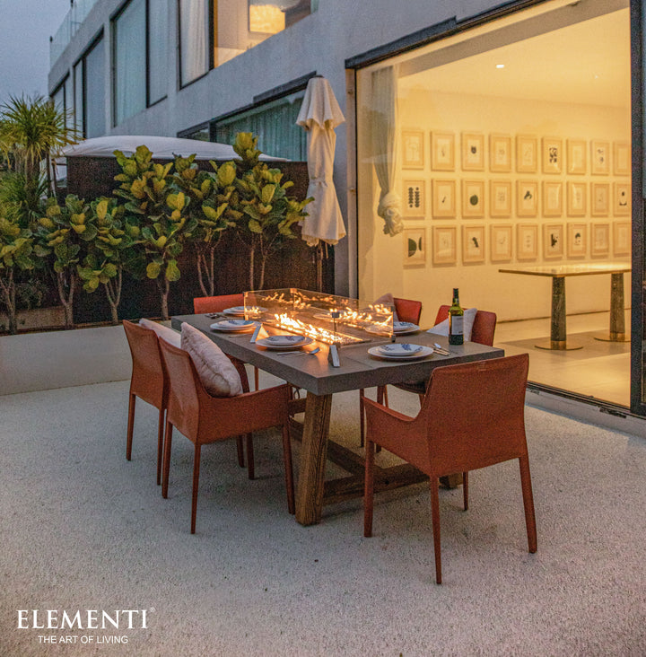 Auto Shut-off for Added Safety and Convenience on Elementi Workshop Dining Fire Pit Table