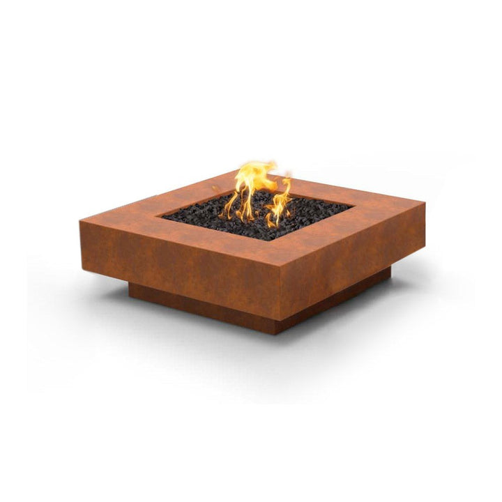 The Outdoor Plus Cabo Square Fire Pit | Corten Steel