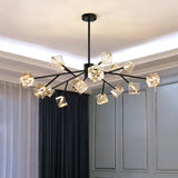 Porcelain Ginkgo Branch Chandelier