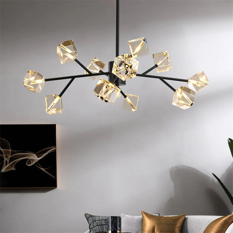 Porcelain Ginkgo Branch Chandelier