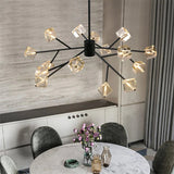 Porcelain Ginkgo Branch Chandelier