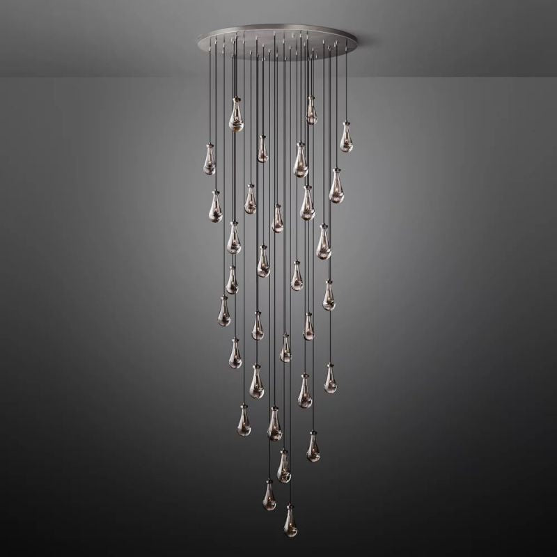 Raindrop Round Chandelier 60"