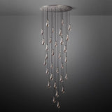 Raindrop Round Chandelier 60"