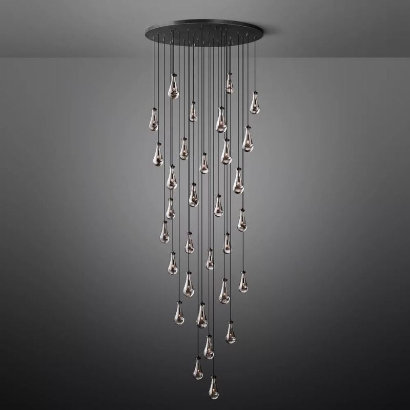 Raindrop Round Chandelier 60"